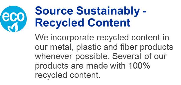 Source Sustainably recycled content